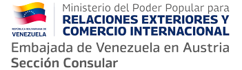 Sección Consular – Embajada de Venezuela en Austria